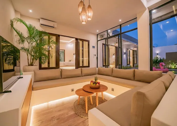 ヴィラ 3br W- Pool & Sun Loungers